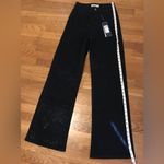 Boutique NWT Black rhinestone high waist wide/straight leg jeans size 5 Photo 11