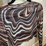 Mesh Lace Long Sleeve Top Multiple Size XS Photo 1