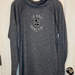 NHL LA Kings Heather Gray Long Sleeve Hoodie Size L Photo 0