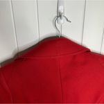 Banana Republic  red wool double breasted pea coat jacket‎ size small minimalist Photo 4
