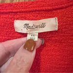 Madewell Texture & Thread Jacquard Wrap-Tie Top in Ripe Persimmon Size XL Photo 7