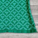 Fabletics Seamless Golf Polo Top Women L Sleeveless Green Fairway Jacquard Print Photo 1