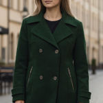 Guess NWT Women's Double-Breasted Wool Blend Cutaway Coat PXL Photo 0