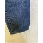 All Saints Roxanne Dark Blue Denim Stretch Ankle Raw Hem Jeans Sz 31 Slim Skinny Photo 2