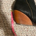Kork-Ease  Michelle Black Leather Ankle Wedge Boots- Size 10 Photo 7