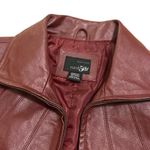 East 5th Vintage Burgundy Leather Jacket Photo 3