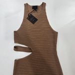 Michael Costello  x REVOLVE Athena Midi Dress in Mushroom Medium Photo 4