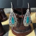 INC Silver Tone Teardrop Earrings by  Photo 1