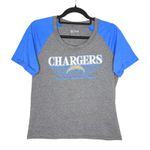 NFL Team Apparel Los Angeles Chargers Raglan Sleeve Graphic T-Shirt Size Small Photo 0