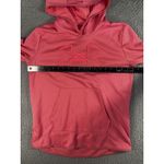 Under Armour Hoodie Women Medium Loose Fit Pink Fleece Logo Pullover Photo 2