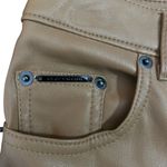 Elie Tahari Women’s Vegan Leather Straight Leg Pants Desert Brown BUTTERY SOFT Photo 4