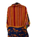 Free People Floral Blue and Yellow Beach Cover-Up Photo 2