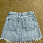 AGOLDE Quinn High Waisted Distressed Denim Mini Skirt size 29 Photo 4