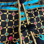 Adrianna Papell Vintage 90s Safe Silk by Blazer Evening Jacket Baroque Rope sz12 Photo 5