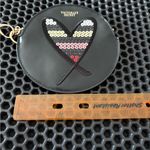 Victoria's Secret  Black Sequin Heart Pouch Photo 4