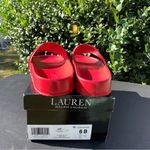 Lauren Ralph Lauren Red Ayden Slide Sandals Women’s Size 6 New with Box Photo 7