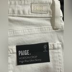 Paige Hoxton Crop High-Rise Skinny Jeans in crisp white size 26 NEW Photo 10