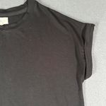 Lou & grey Womens S Black SignatureSoft Pocket Shift Shirt Dress LOFT Pullover Photo 4