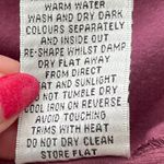 Boden USA Boden Maroon Dark Red Blouse w/silver sequin Collar, size 8 Photo 8