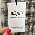 Inland Boutique Green Plaid Mesh Long Sleeve Short Skater Dress Size Small NWT Photo 4