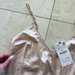ZARA NWT $20 Light Pink Silky Blouse Tank Sz Small Photo 2