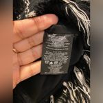 Tory Burch  Marisol Mini Tweed Skirt Holiday Black Stitch Plaid Fringe 8 Fall Photo 4