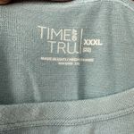 Time & Tru Light Blue Long Sleeve Blouse Photo 4