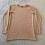 G.I.L.I. Got It Love It Sweater Medium Beige Cashmere Silk Longline Luxury Tunic Tan Photo 0