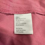 LDT Maxi Gown Women's 4 Pink Rose Peplum Waist Sleeveless Plunging V Photo 9