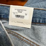 AGOLDE  Riley Crop High Rise Straight Jeans Chewed Hem Haven Blue 32 Photo 8