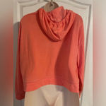 Adyson Parker  Coral Semi Cropped Hooded Sweatshirt Sz XS Photo 2