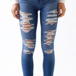 PacSun Womens Mid Rise Super Stretch Distressed Faded Ankle Jegging Jeans Photo 1
