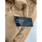 Tan Double Breasted Hooded Trench Coat Belted Casual Outerwear Size L Size L Photo 5