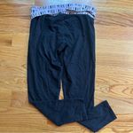 PINK - Victoria's Secret Victoria’s Secret PINK YOGA fold over logo waistband black pants size medium Photo 2