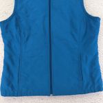 Columbia  Women's Quilted Fleece Lined Vest Blue Size Medium Full Zip Casual Photo 7