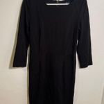 Gap  Ponte Sheath Dress Black 3/4 Sleeve Boatneck 6 Photo 1