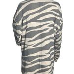 American Eagle Sweatshirt Womens Small Cream Gray Zebra Print Jegging Fit Lounge Photo 2