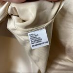 Per Se by Carlisle in champagne ivory 100% silk front sleeveless top sz S Photo 6