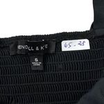 Kendalll & Kyrie Black/Blue Smocked Crop Top Women Size Small | 65 Photo 3