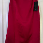 Guess by Marciano  Red Pencil Skirt with Slit Size 2 NWT Photo 0