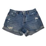 We The Free Women's 31 Curvy Distressed Button Fly Denim Jean Short Photo 0
