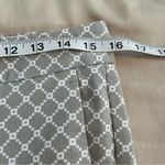 Banana Republic  Hampton Pant Women 4P Gray White Geometric Print Crop Dress Pant Photo 8