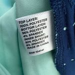 Lady Hagen  Blue Eyelet Turquoise Lined Athleisure Skort Size 16 NWT Photo 8