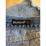 BLANK NYC Womens Denim Jean Shorts 100% Cotton Button Fly Distressed Torn Size 31 Photo 2