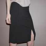 Candy Rain Black And White Pinstripe Mini Skirt Size L Photo 3