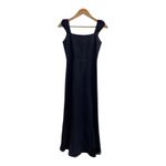 ZARA  Milk Maid Dress Black Linen Blend Size XL Photo 1