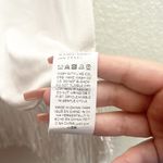 SheIn White Ribbed Fringe Bottom Racerback Tank Top Photo 5