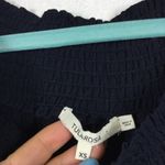 Tularosa Revolve Jacqueline Navy Embroidered Off Shoulder Tunic Mini Dress XS Photo 5