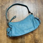 Giani Bernini Y2K Blue Leather Shoulder Bag Buckle Straps Photo 7