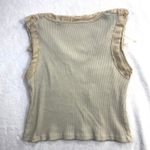 Vintage Voice M Army Cropped Tank Top Distressed Grunge Y2K Edgy Baddie Military Tan Size M Photo 2